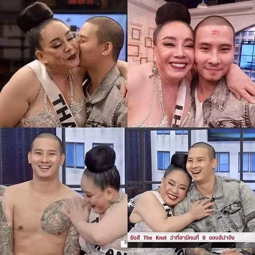 Những hình ảnh của bà Leena và người chồng thứ 9 trên truyền hình Thái Lan năm 2017