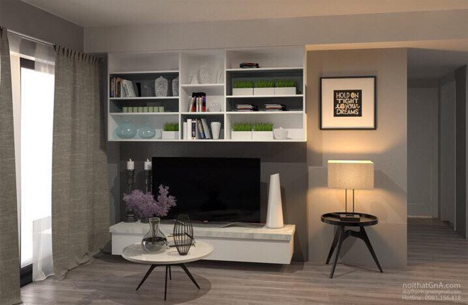Phòng khách tiện nghi hiện đại