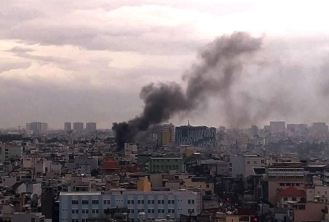 Chay nha cach cho Hoa Hung 50m