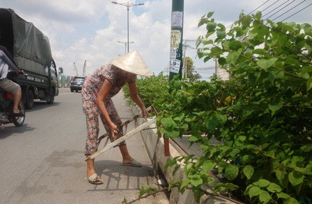 Theo người dân ở đây, đơn vị thi công chỉ mở hàng rào công trình cho người dân chạy về hướng trung tâm quận Thủ Đức từ sau 17h đến sáng hôm sau. Ngoài thời gian đó, người dân sống trong phạm vi công trình này buộc phải chạy về ngã 3 giao với đường số 20 rồi ngược lại đường Kha Vạn Cân về trung tâm quận Thủ Đức.