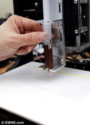 Bức ảnh này chính là chiếc máy in sôcôla 3D đầu tiên trên thế giới vừa được công bố tuần trước.