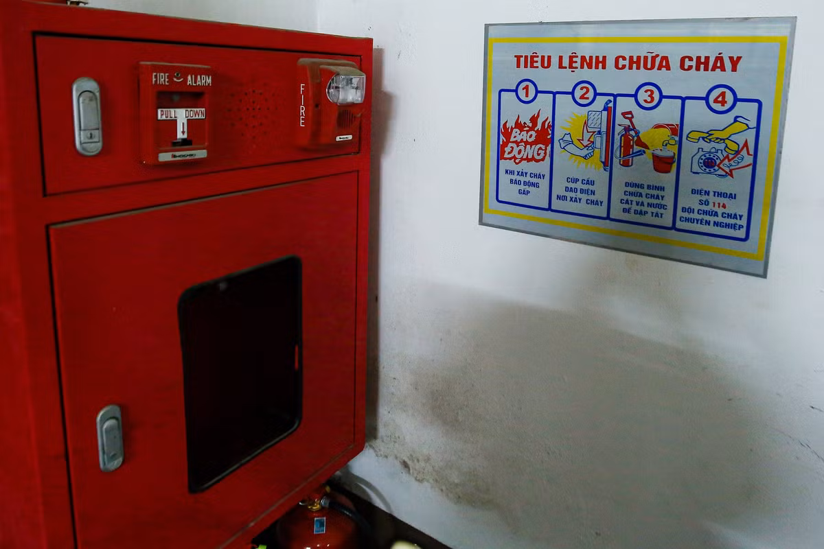 Kiểm tra xác suất nhận thấy hệ thống báo cháy tự động, các bình chữa cháy xách tay hoạt động bình thường.