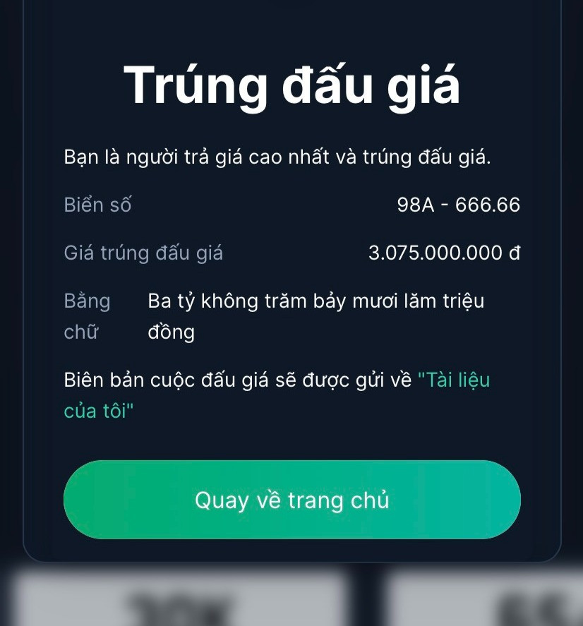 Trung dau gia bien ngu quy 6 hon 3 ty, lap tuc chao ban lai