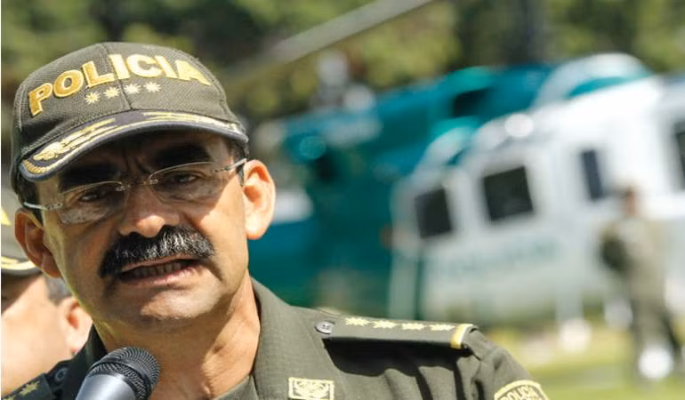 Tướng cảnh sát Palomino đáp lại những lời buộc tội bằng cách tuyên bố rằng ông đã có được tài sản của mình thông qua “36 năm làm việc trung thực và phục vụ tận tình cho đất nước”. Ảnh: Caracol Radio.