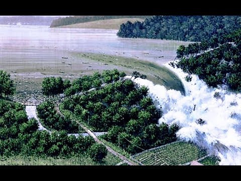 Đến ngày 21/5/1889, con đập thủy điện này của Mỹ bị vỡ, khiến khoảng 20 triệu tấn nước tràn xuống Johnstown, thành phố nằm cách đập khoảng 20 km. Ảnh: Youtube.