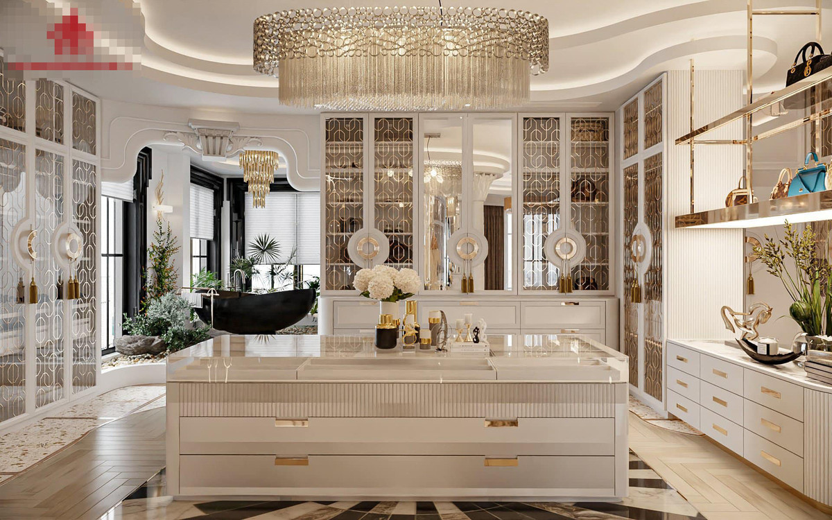 Một "tác phẩm nghệ thuật" đúng nghĩa cả về nội thất cũng như chi tiết trang trí, phào chỉ... 