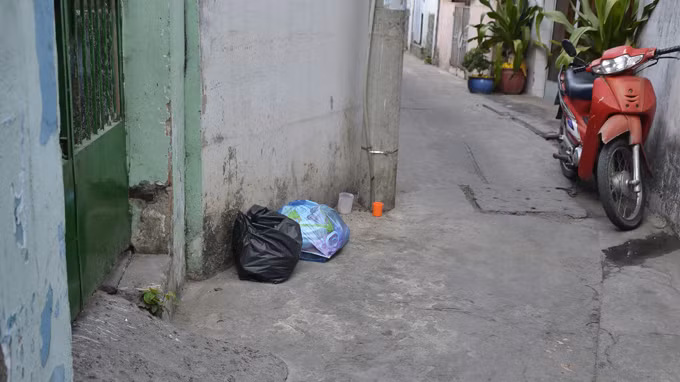 Nơi phát hiện thi thể bé sơ sinh - Ảnh: Đức Thanh.