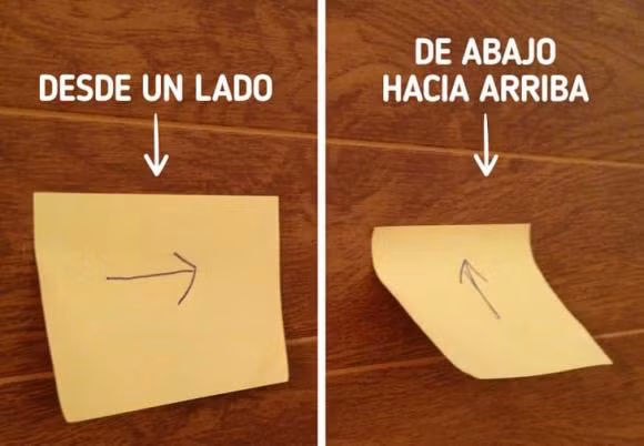 Để dán Post-it lên tường đẹp hơn, hãy bóc nó từ một bên để tờ giấy không bị quăn.