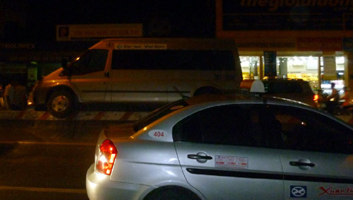 Hiện trường vụ tai nạn.