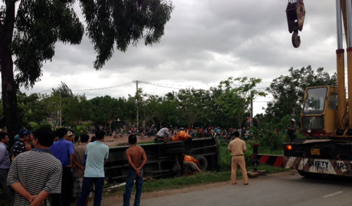 Xe cứu hộ đến hiện trường.