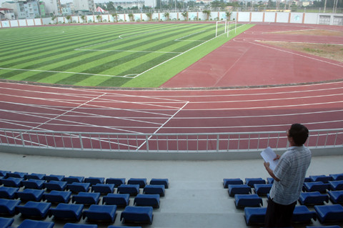 Toàn cảnh SVĐ huyện Hoài Đức.