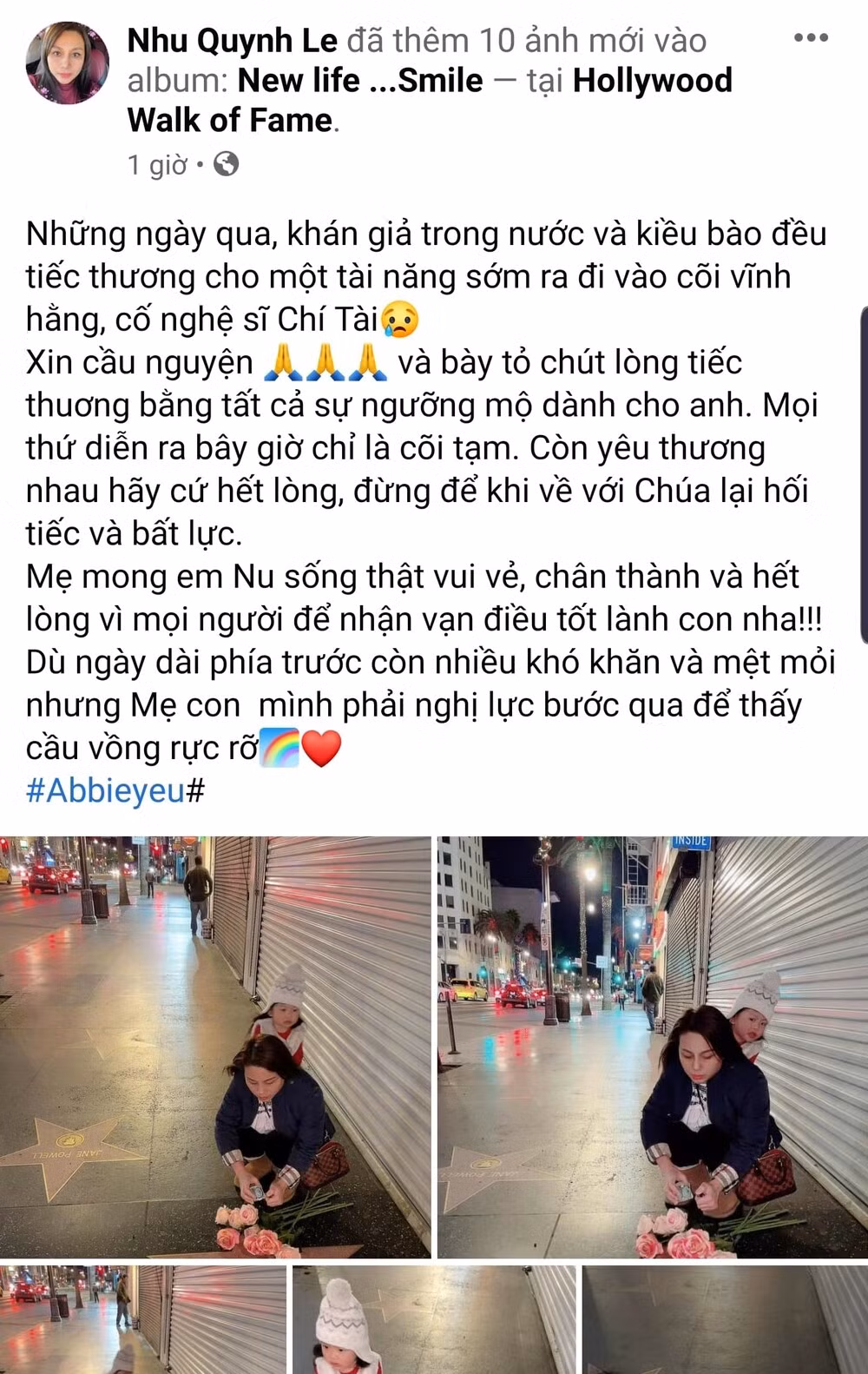 Vo cu Hoang Anh gay chu y khi dot nen tuong nho co NS Chi Tai
