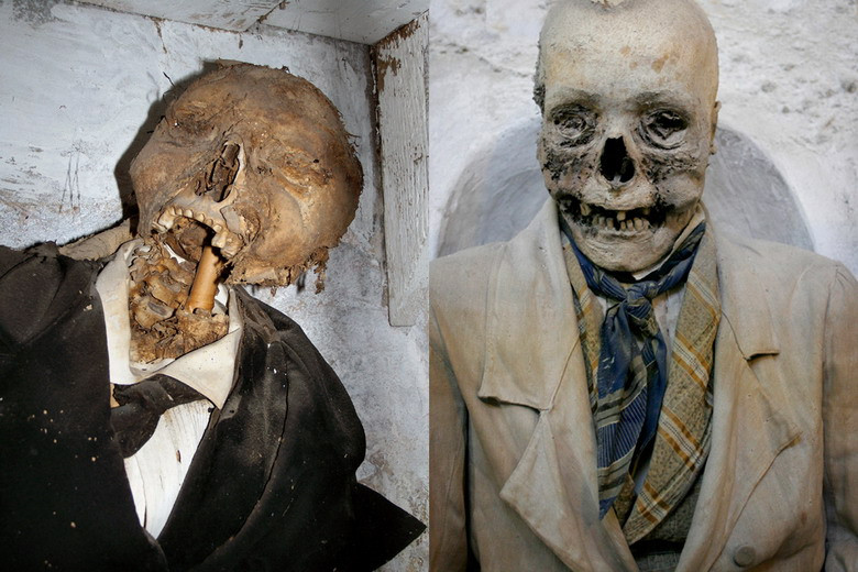 Người dân địa phương có thói quen mặc cho xác ướp những bộ y phục thịnh hành nhất của mỗi thời kỳ. Vì vậy mà có cả xác ướp mặc dù đã tồn tại hơn 200 năm nhưng lại mặc bộ comple thời hiện đại.