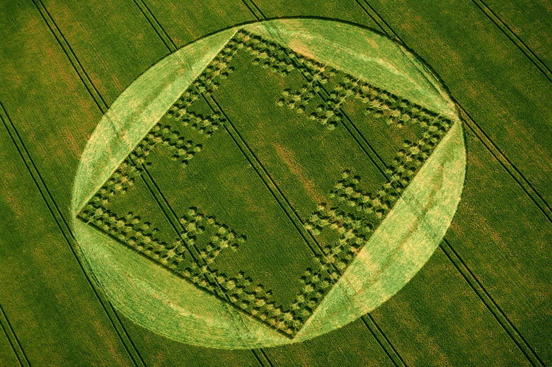 Vào năm 2001, hai nông dân người Hà Lan khẳng định mình đã nhìn thấy những “cột” ánh sáng trắng chiếu vào cánh đồng trồng đậu của họ. Sau đó, một crop circle đã xuất hiện nơi ánh sáng rọi vào.