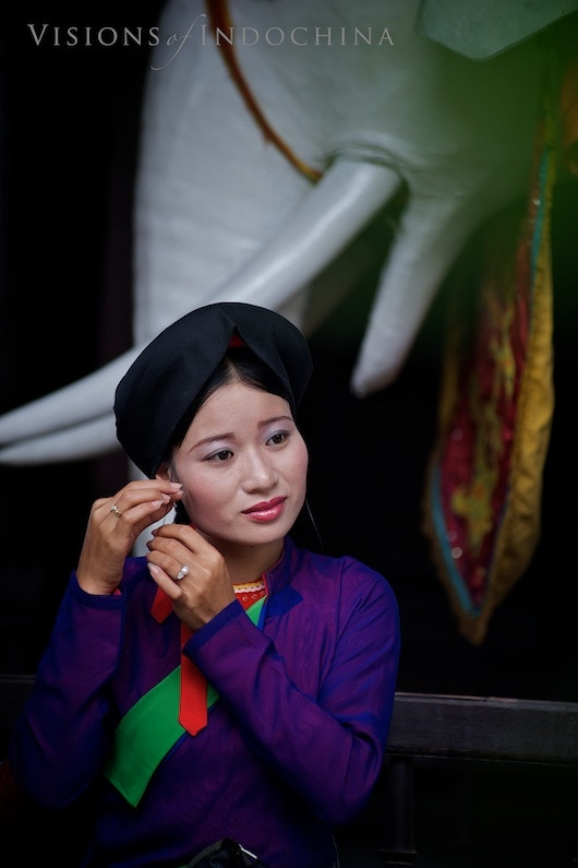 Áo tứ thân của thiếu nữ quan họ Bắc Ninh.