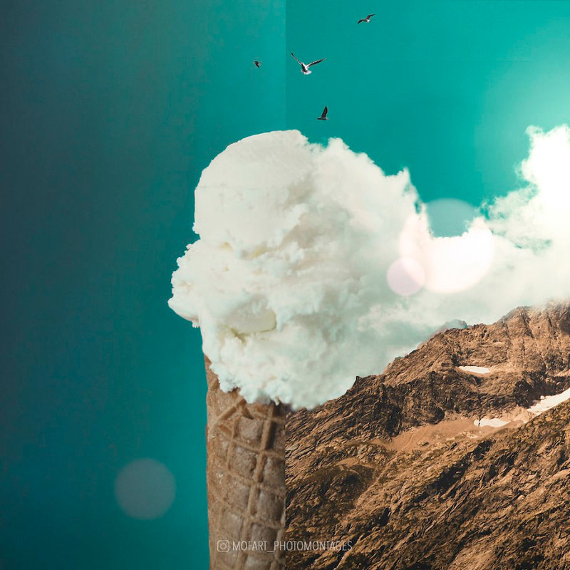 Cây kem ốc quế mang hương vị của những đám mây.