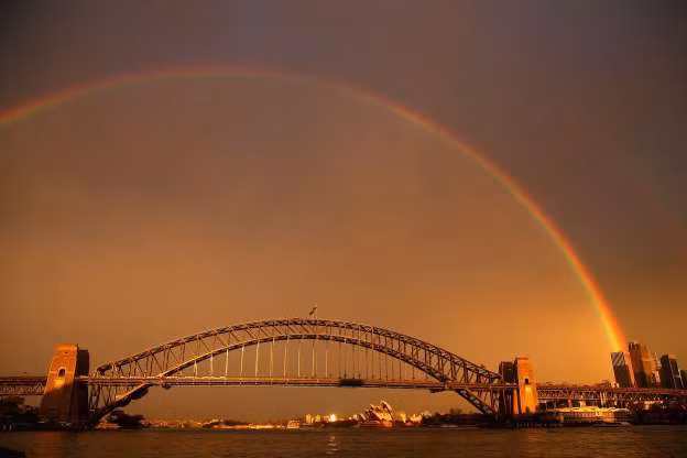 Cầu vồng ở Sydney, Australia.