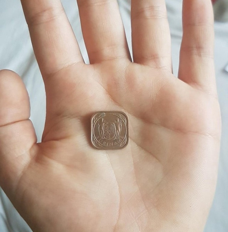 Các đồng xu thường có hình tròn nhưng đồng xu của Surinam - một quốc gia ở Nam Mỹ lại có hình vuông.