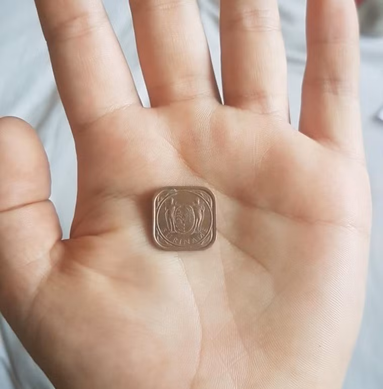 Các đồng xu thường có hình tròn nhưng đồng xu của Surinam - một quốc gia ở Nam Mỹ lại có hình vuông.