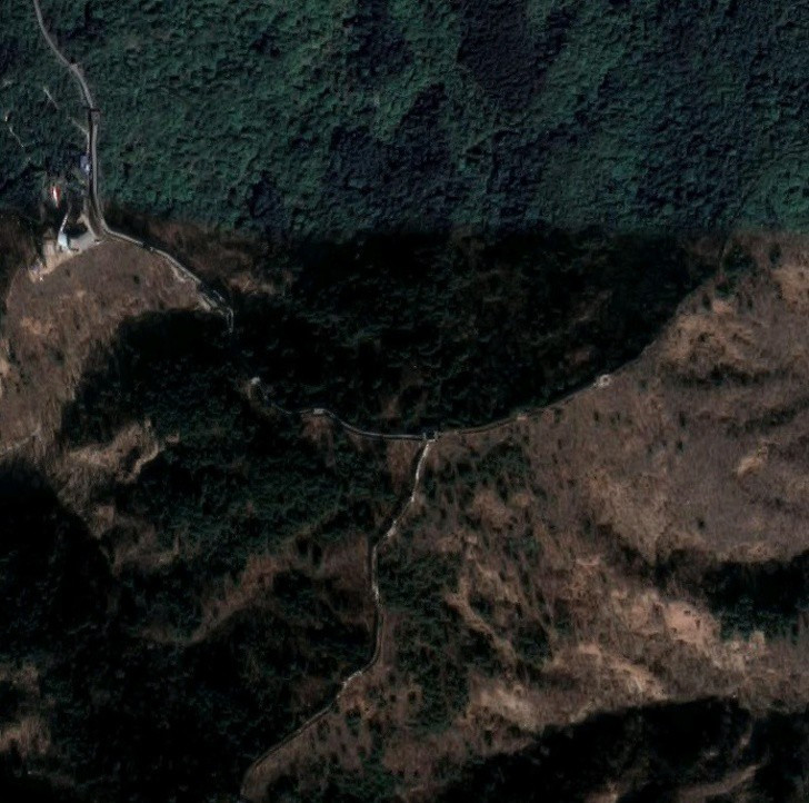 Vạn Lý Trường Thành của Trung Quốc khi nhìn từ không gian.