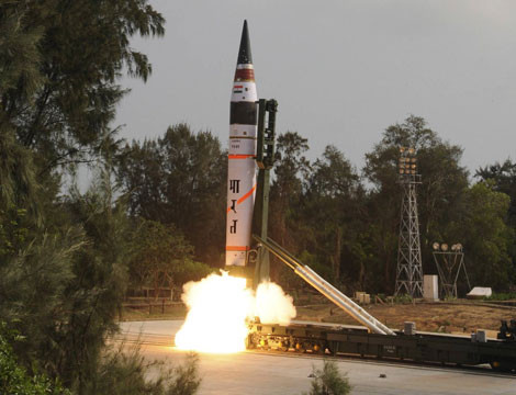 Ấn Độ sẽ thực hiện cuộc phóng thứ 2 tên lửa đạn đạo liên lục địa Agni-V trong tháng 9.