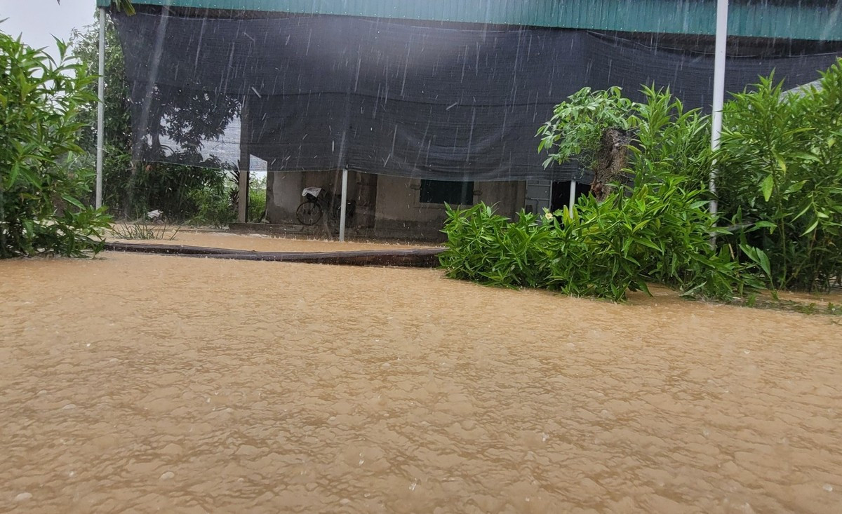 Mua keo dai, Ha Tinh ngap sau, nguoi dan vat va chay lu-Hinh-2