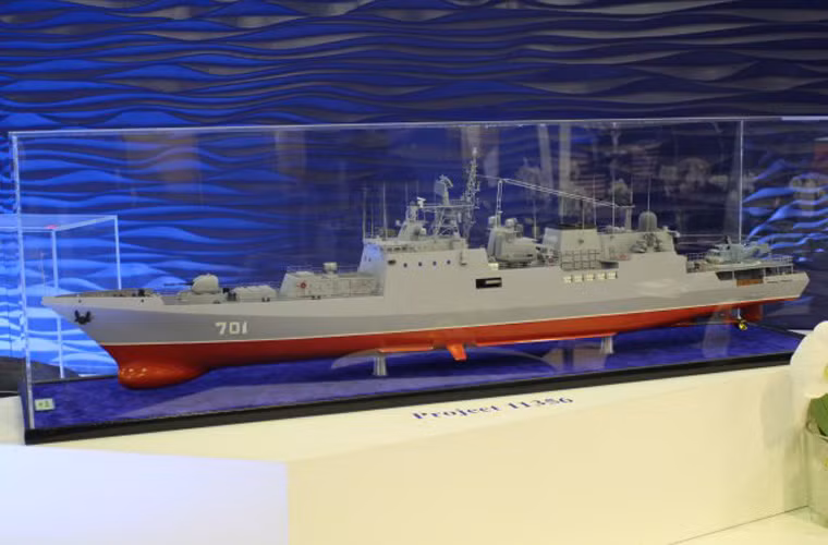 Tàu hộ vệ tên lửa Project 11356 từng được xuất khẩu cho Hải quân Ấn Độ (tên gọi là lớp Talwar).