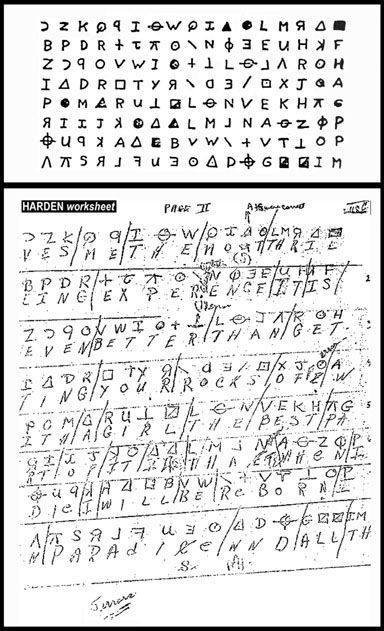 Điều đặc biệt là các bức thư của hắn đều được viết bằng mật mã, và cho tới tận ngày nay chỉ có một trong số bốn bức được giải mã thành công.