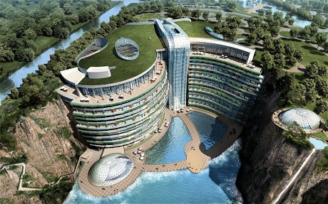 Khách sạn dưới lòng đất của InterContinental Hotels Group, Thượng Hải sẽ mở cửa đón khách vào cuối năm 2014.