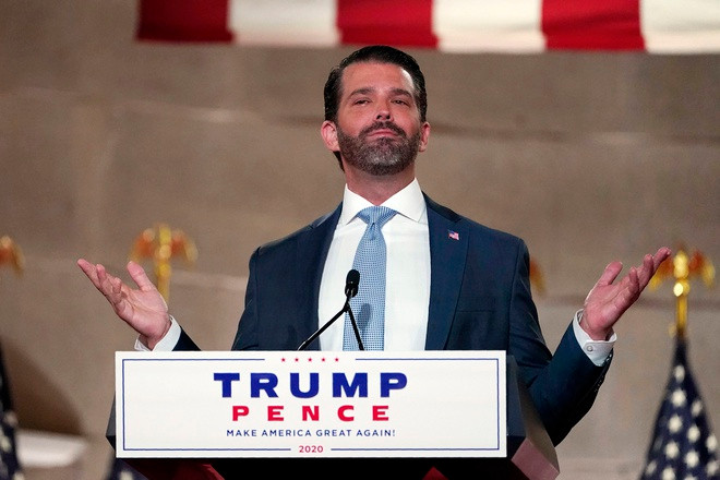 Năm 2020, Trump Jr. trở thành tiếng nói quan trọng trong chiến dịch tái tranh cử của ông Trump. Anh là nhân vật mở màn cho cha tại các cuộc mít-tinh. Theo The Guardian, Trump Jr. là hiện thân hào nhoáng của tôn chỉ "Làm cho nước Mỹ vĩ đại trở lại" của tổng thống Mỹ. Và với sự ủng hộ nhiệt thành của các cử tri bảo thủ, Trump Jr. được ví như "ngôi sao" đang lên trong chiến dịch tranh cử 2020.