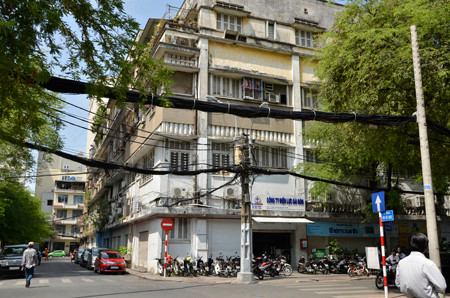 Khách sạn nơi xảy ra vụ việc ông Cường phát hiện vợ ngoại tình, nhân tình của vợ sợ quá trốn ra lan can và rơi xuống đất, tử vong.