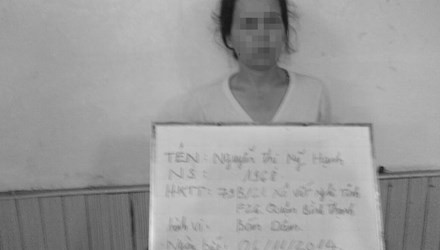 Đối tượng Mỹ Hạnh. Ảnh CA cung cấp.