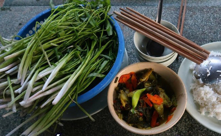 Loại rau này không cần trồng, không cần chăm sóc cũng mọc sum suê, được ví như món quà thiên nhiên ban tặng cho người dân nơi đây