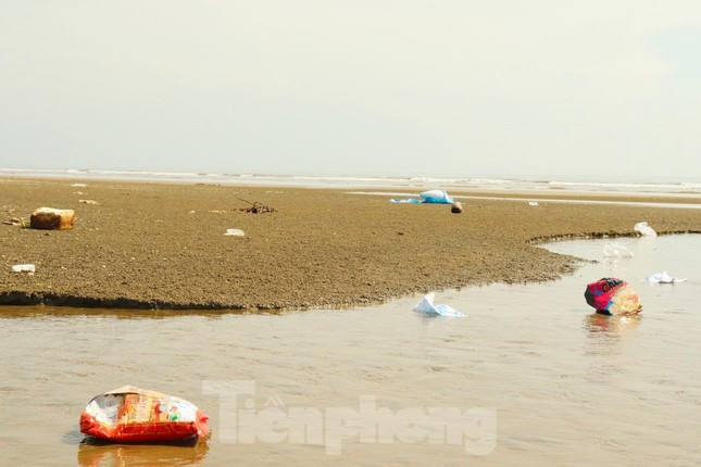 Người dân cho biết, một phần rác thải ở đây là do các hộ kinh doanh và người dân nơi đây thải ra, phần nữa rác bị sóng đánh dạt vào bờ.