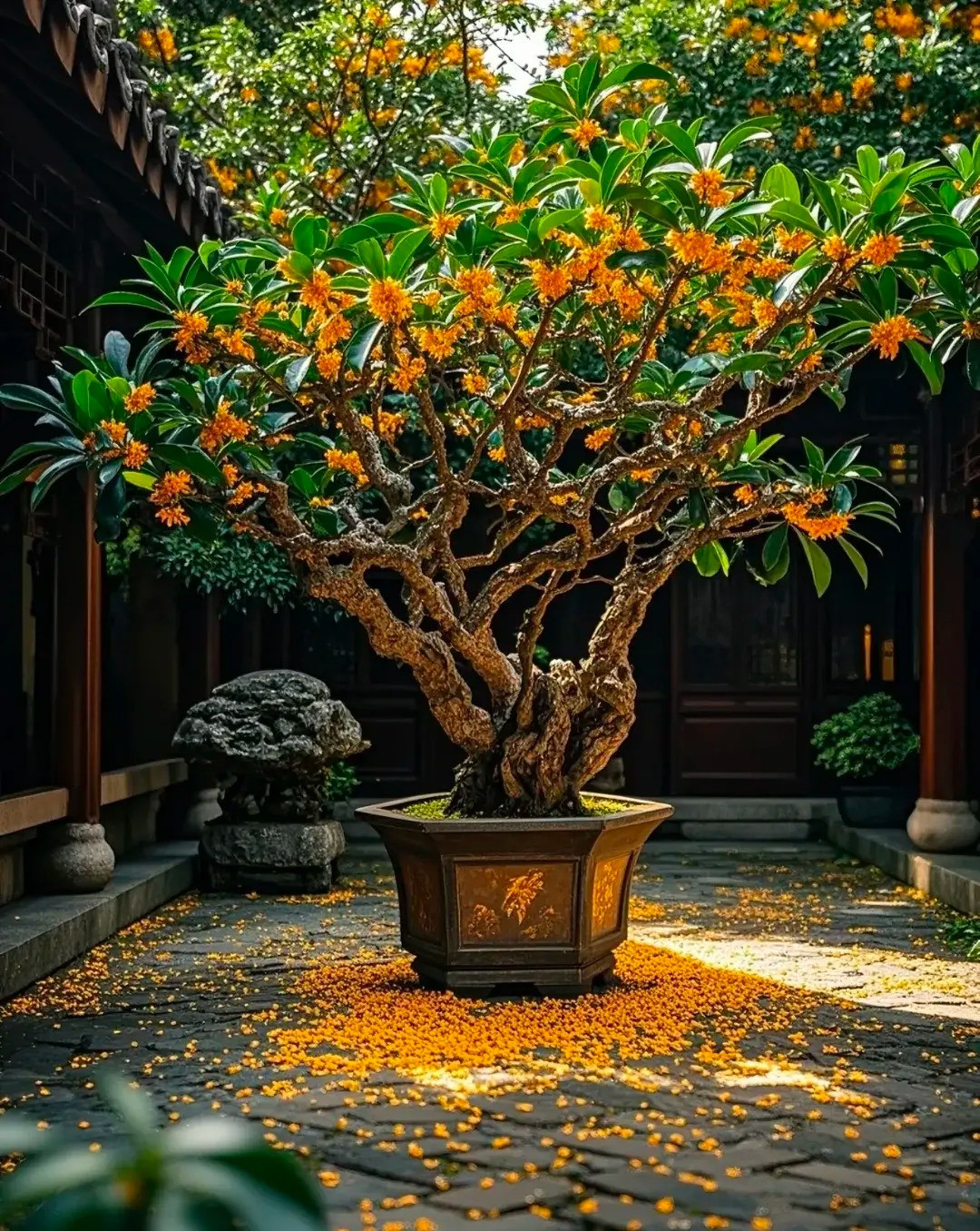  3. Cây cảnh: Mộc hương. Trồng một cây hoa mộc hương trong nhà không chỉ khiến cả nhà thơm tho khi cây cảnh hoa nở mà loài hoa này còn có những ý nghĩa thực sự tốt như phú quý, may mắn, sự nghiệp thuận lợi, hạnh phúc gia đình,… Vì vậy, nó là loại cây được nhiều người yêu thích. 