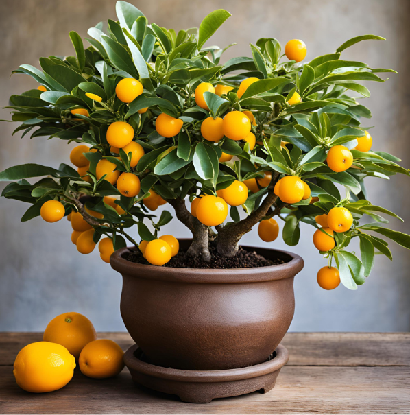  2. Cây cảnh quất: May mắn, phú quý, phú quý, phú quý, thịnh vượng. Nhiều người sẽ mua một chậu quất trước Đêm giao thừa, bởi những quả quất có cành màu vàng, kết hợp với lá xanh ngọc, tạo cho người ta cảm giác như một ngôi nhà đầy vàng ngọc. 