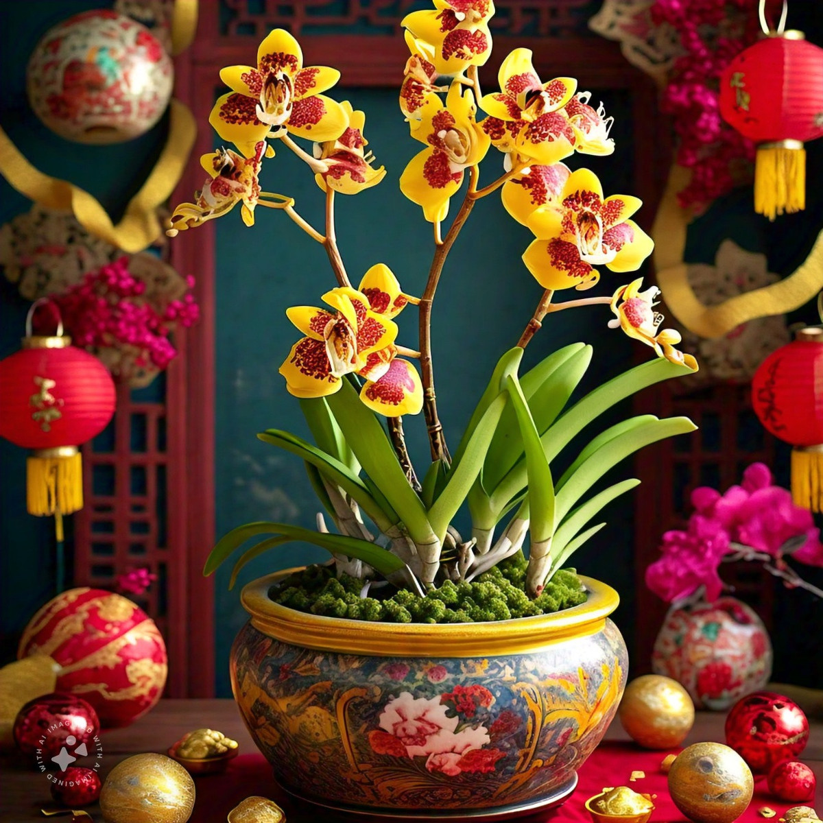  Ngoài ra, hoa có màu sắc rực rỡ và trông đặc biệt mang tính lễ hội nên ý nghĩa của lan hồ điệp là: những lời chúc thành hiện thực, may mắn, hạnh phúc, sự nghiệp suôn sẻ. Chính vì hoa lan hồ điệp đẹp và có ý nghĩa tốt nên nhiều người coi hoa lan hồ điệp là loài hoa ngày Tết và sẽ để vài chậu ở nhà trong dịp Tết Nguyên Đán. 