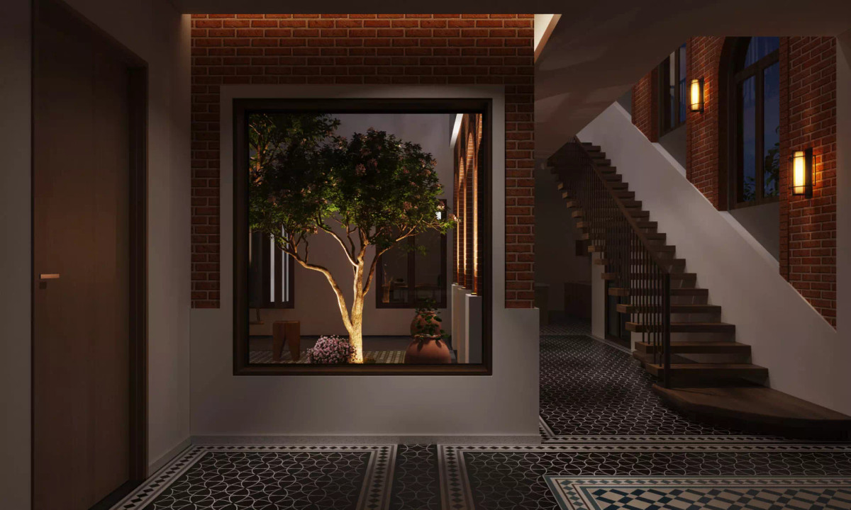 ‘Giấc mơ trưa’ trong ngôi nhà gạch đỏ, mái nhấp nhô giữa nền trời xanh thẳm ảnh 19