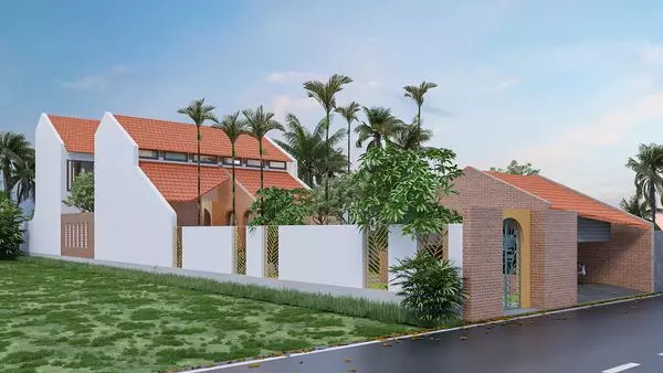 ‘Giấc mơ trưa’ trong ngôi nhà gạch đỏ, mái nhấp nhô giữa nền trời xanh thẳm ‘Giac mo trua’ trong ngoi nha gach do, mai nhap nho giua nen troi xanh tham