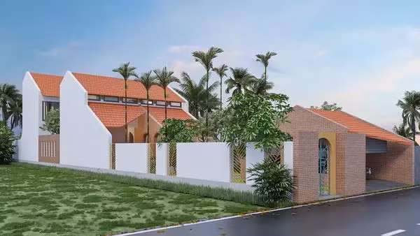 ‘Giac mo trua’ trong ngoi nha gach do, mai nhap nho giua nen troi xanh tham