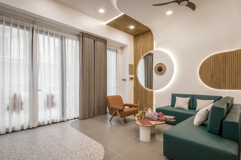 Ngoi nha o Ca Mau nhan nha bang duong cong