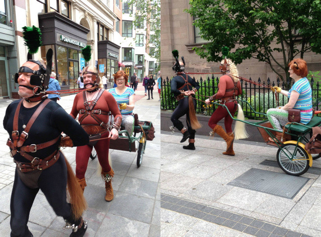 "Ngựa người, người ngựa" ngoài đời thật.