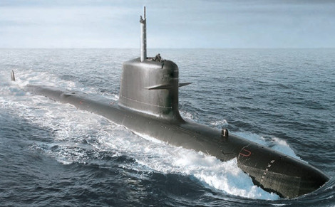 Tàu ngầm phi hạt nhân Scorpene (Pháp) trang bị hệ thống AIP.
