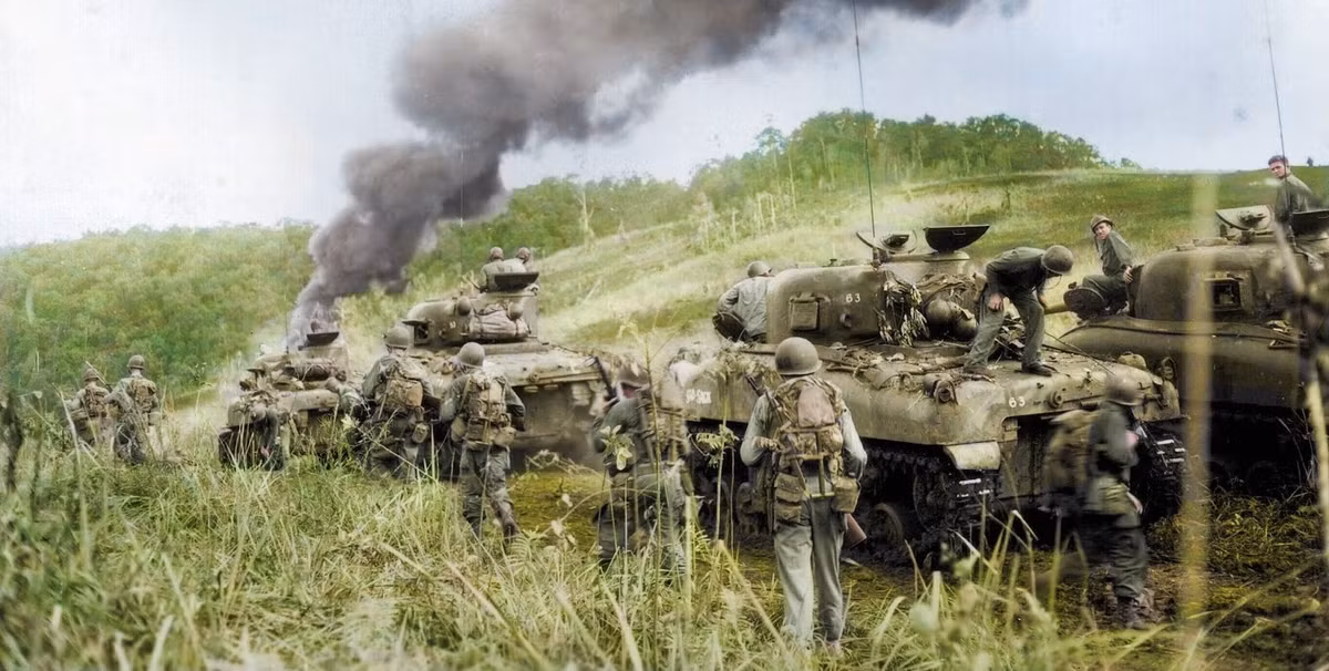 Quân Mỹ ở New Guinea vào tháng 4/1944. Ảnh: The Sun.