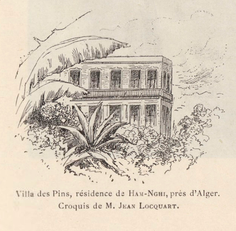 Biệt thự Pins, nơi ở của cựu hoàng Hàm Nghi gần Alger. Ảnh tư liệu.