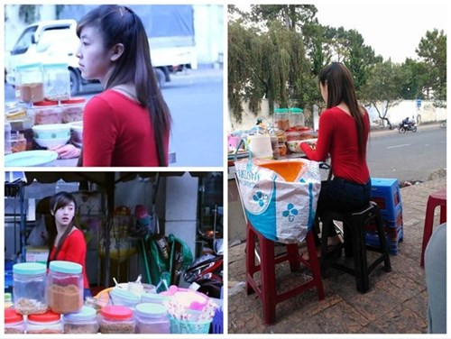"My sữa", cô gái xinh đẹp bán bánh tráng trộn ở Đà Lạt đang được nhiều cư dân mạng chú ý.