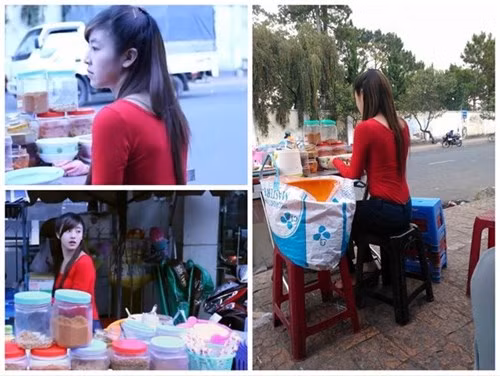 "My sữa", cô gái xinh đẹp bán bánh tráng trộn ở Đà Lạt đang được nhiều cư dân mạng chú ý.