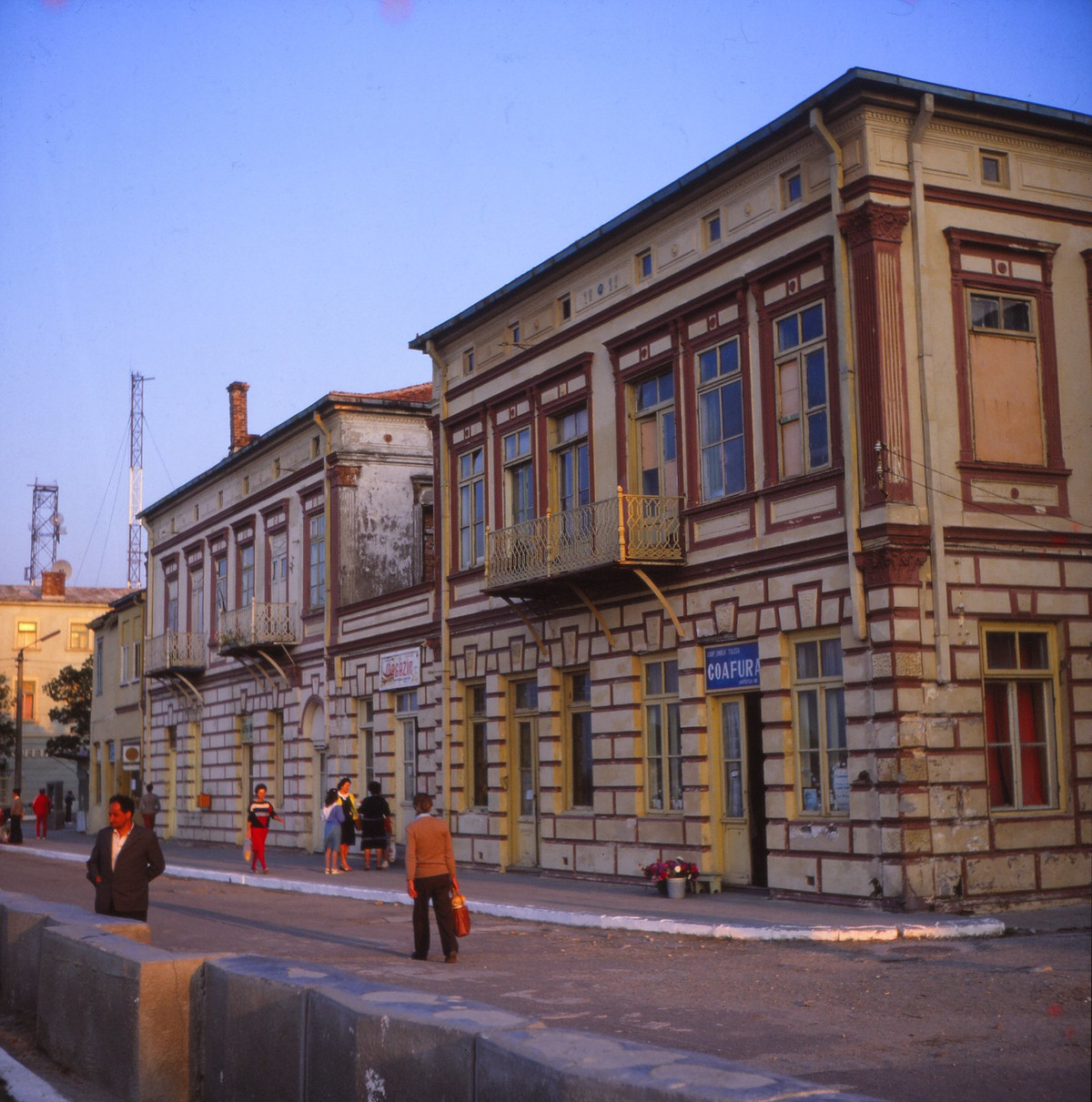 Một góc phố ở Sulina, thị xã thuộc hạt Tulcea.