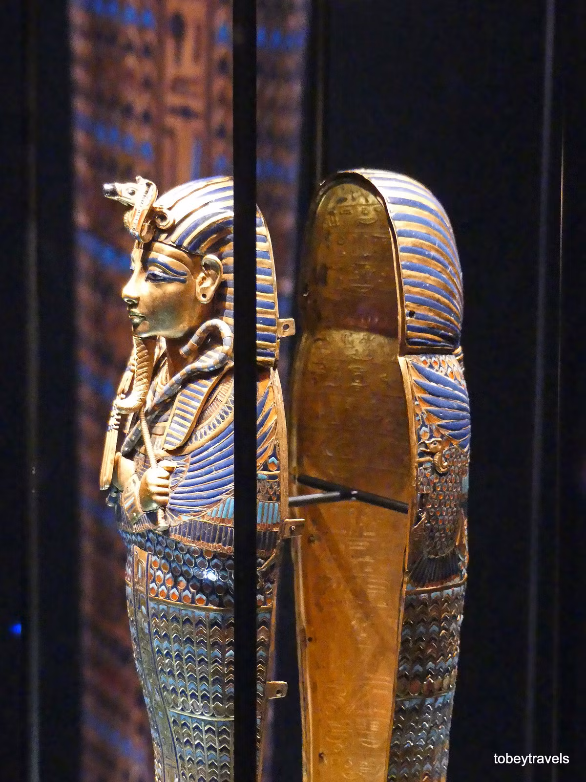 Rương chứa canopic của pharaon Tutankhamun.