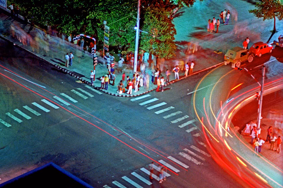 Một ngã tư ở Havana nhìn từ trên cao.